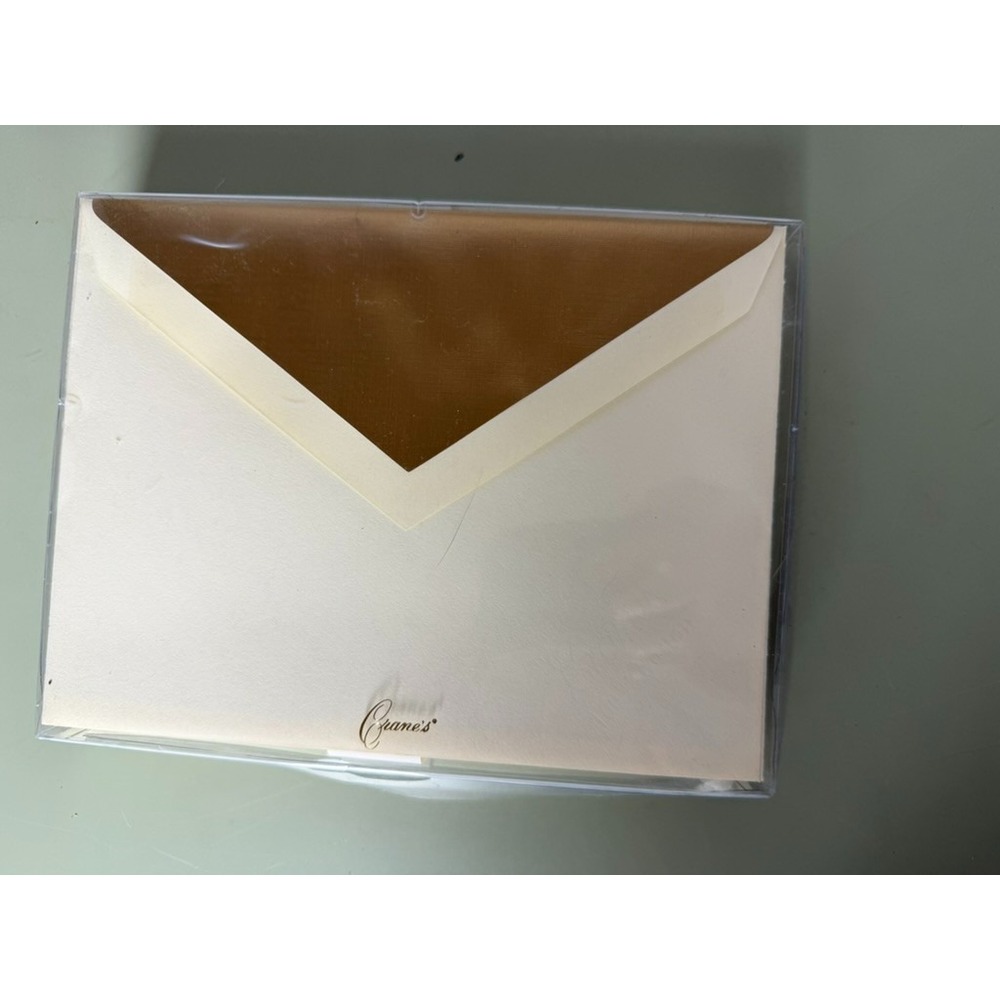 Crane's Stationery Lot 90 Pc Gold Silver Lined Envelopes Cards USA New